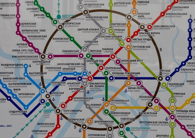Moskovan metrokartta