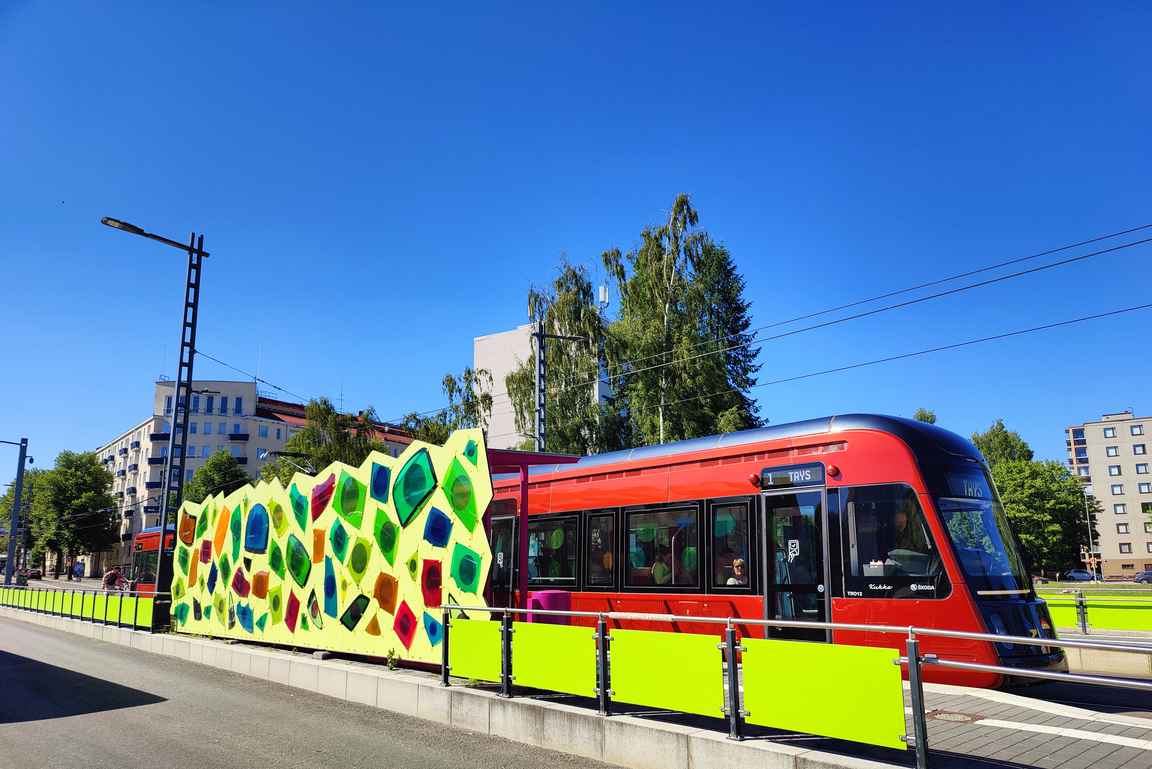 Raitiovaunut helpottavat eri kaupunginosiin tutustumista.