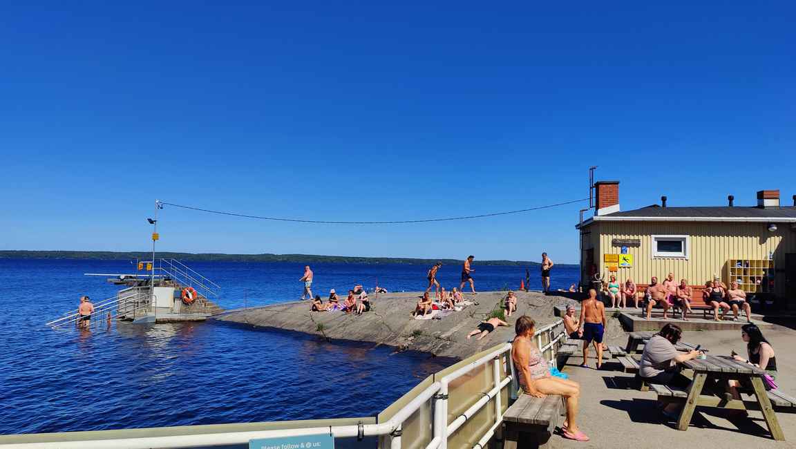 Rauhaniemen kansankylpylä on toiminut jo vuodesta 1929 saakka.