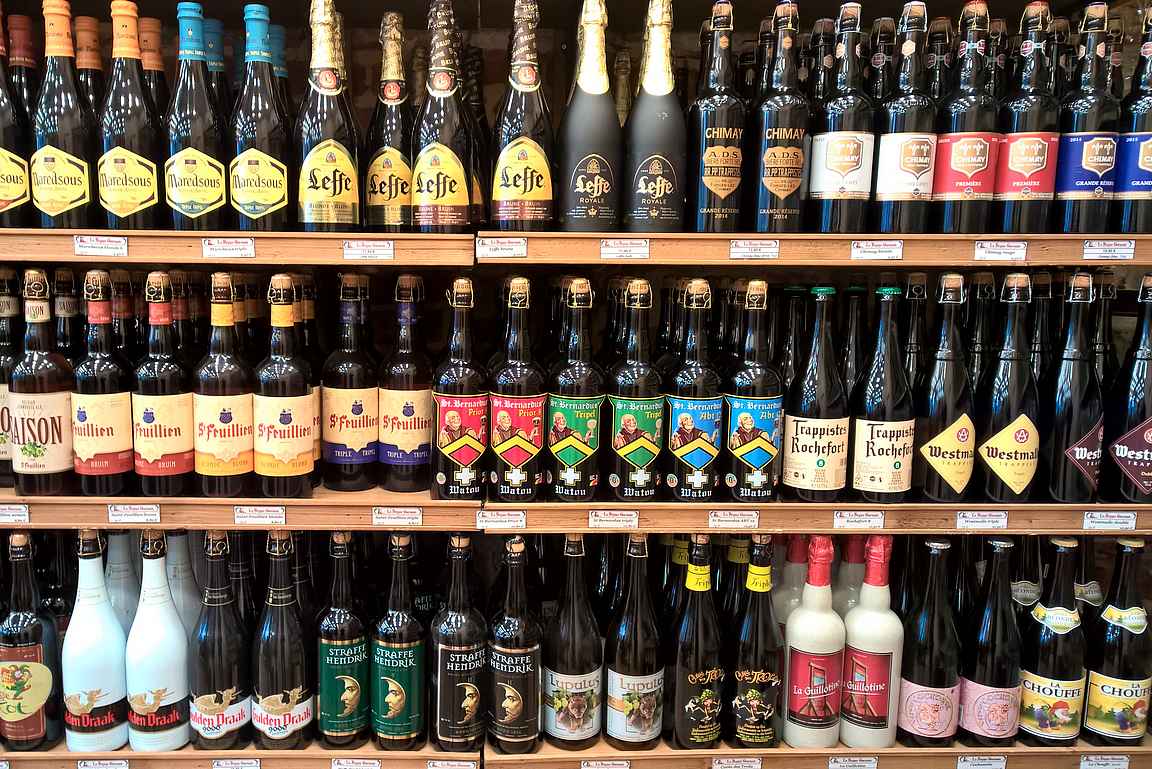 Brysselissä on laadukkaita olutkauppoja joka lähtöön.