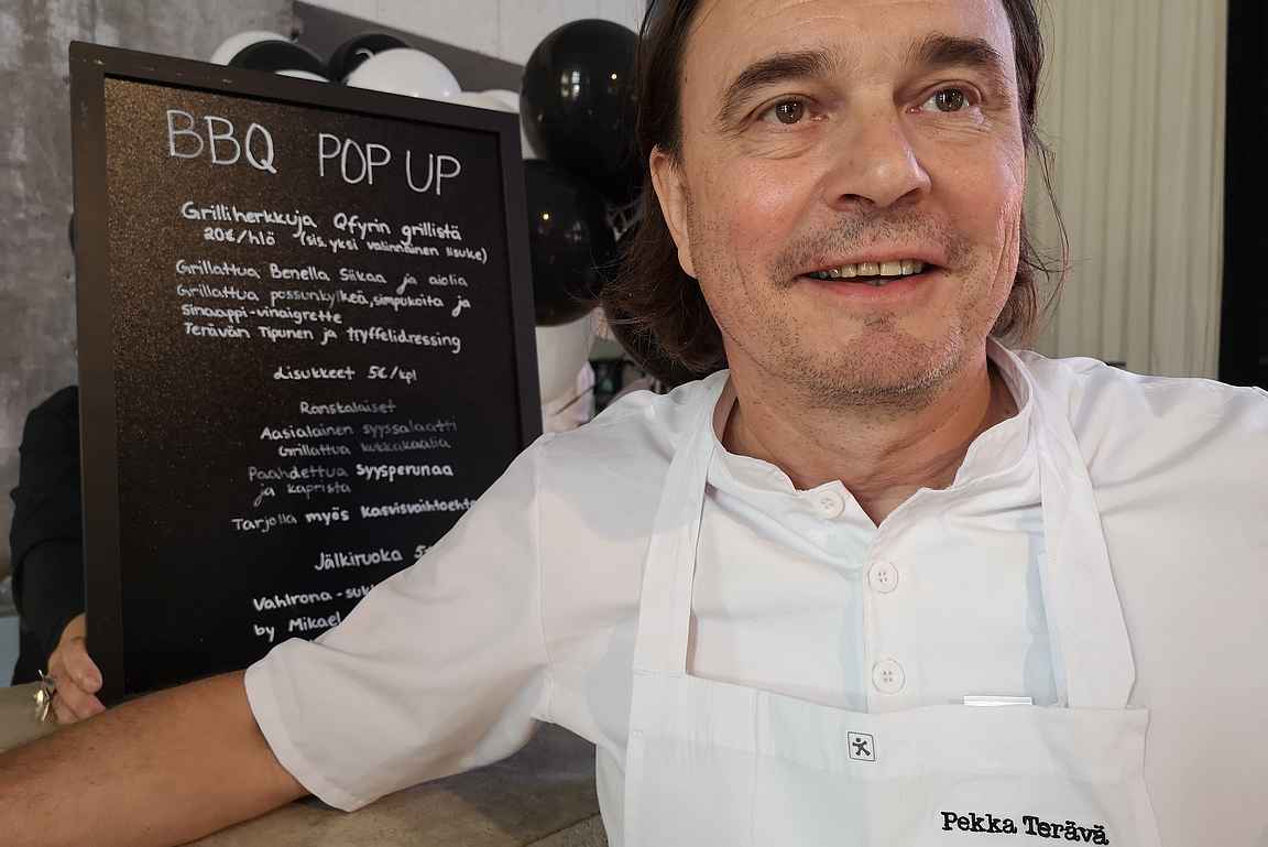 Food & Art Turku festivaalin isä Pekka Terävä.