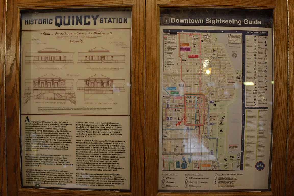 Quincy station on historiallinen asema Loopin varrella.