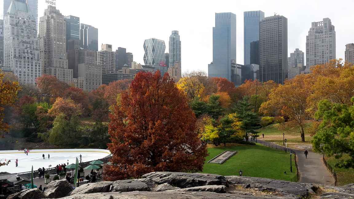 Central Park tarjoilee upeita maisemia jokaisena vuodenaikana.