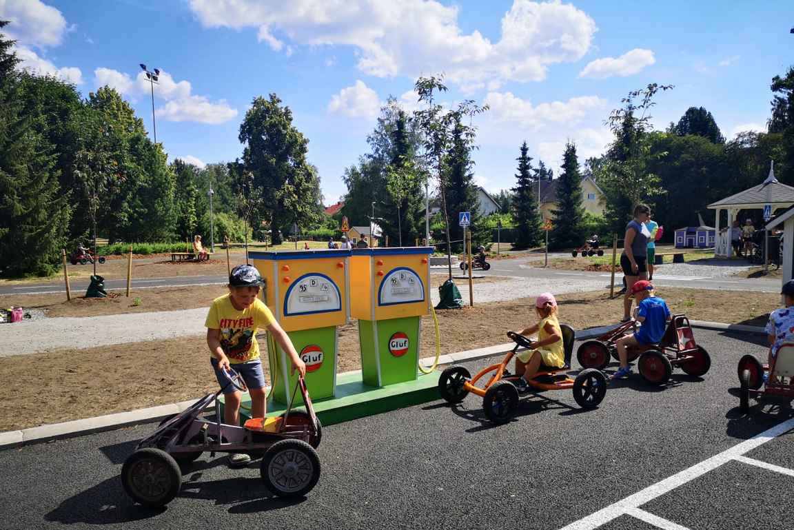 Tekemistä lasten kanssa on Valkeakoskella esimerkiksi uusitun liikennepuiston muodossa.