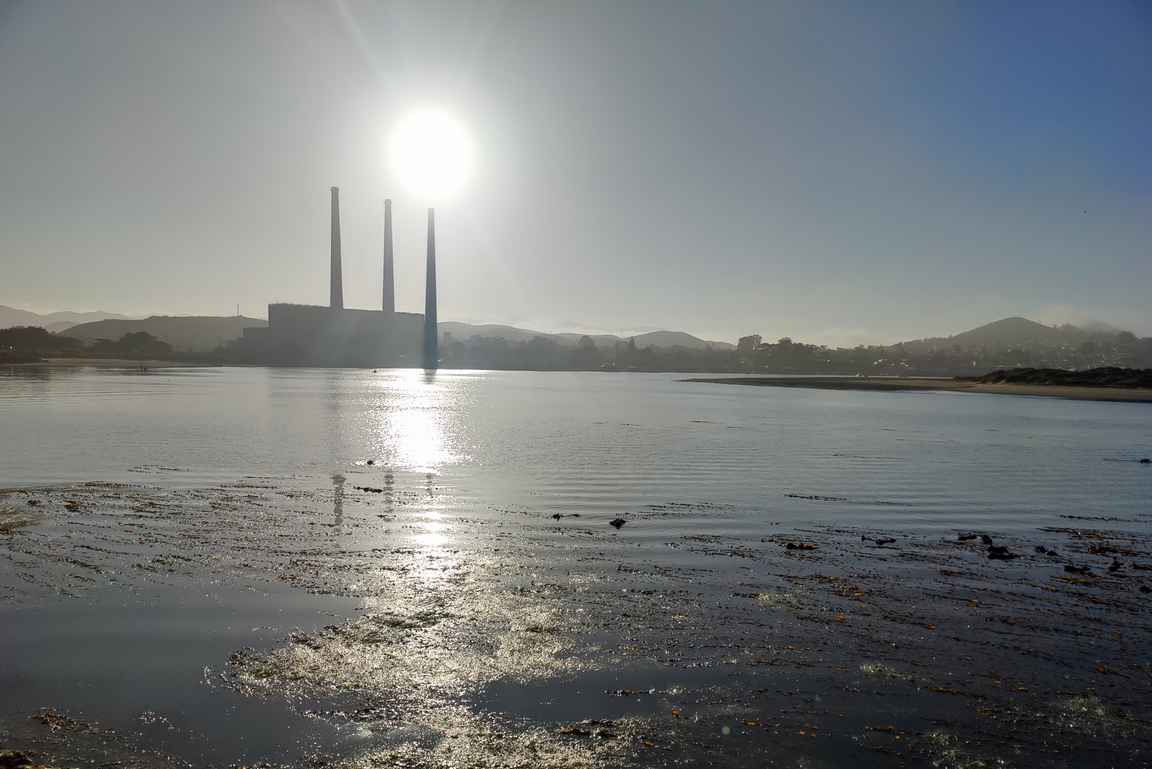 Jotenkin Morro Baysta jää muistiin surrealistinen näkymä vanhasta voimalaitoksesta hylkeiden polskiessa lahdella ja merileijonien loikoillessa rantakivillä.