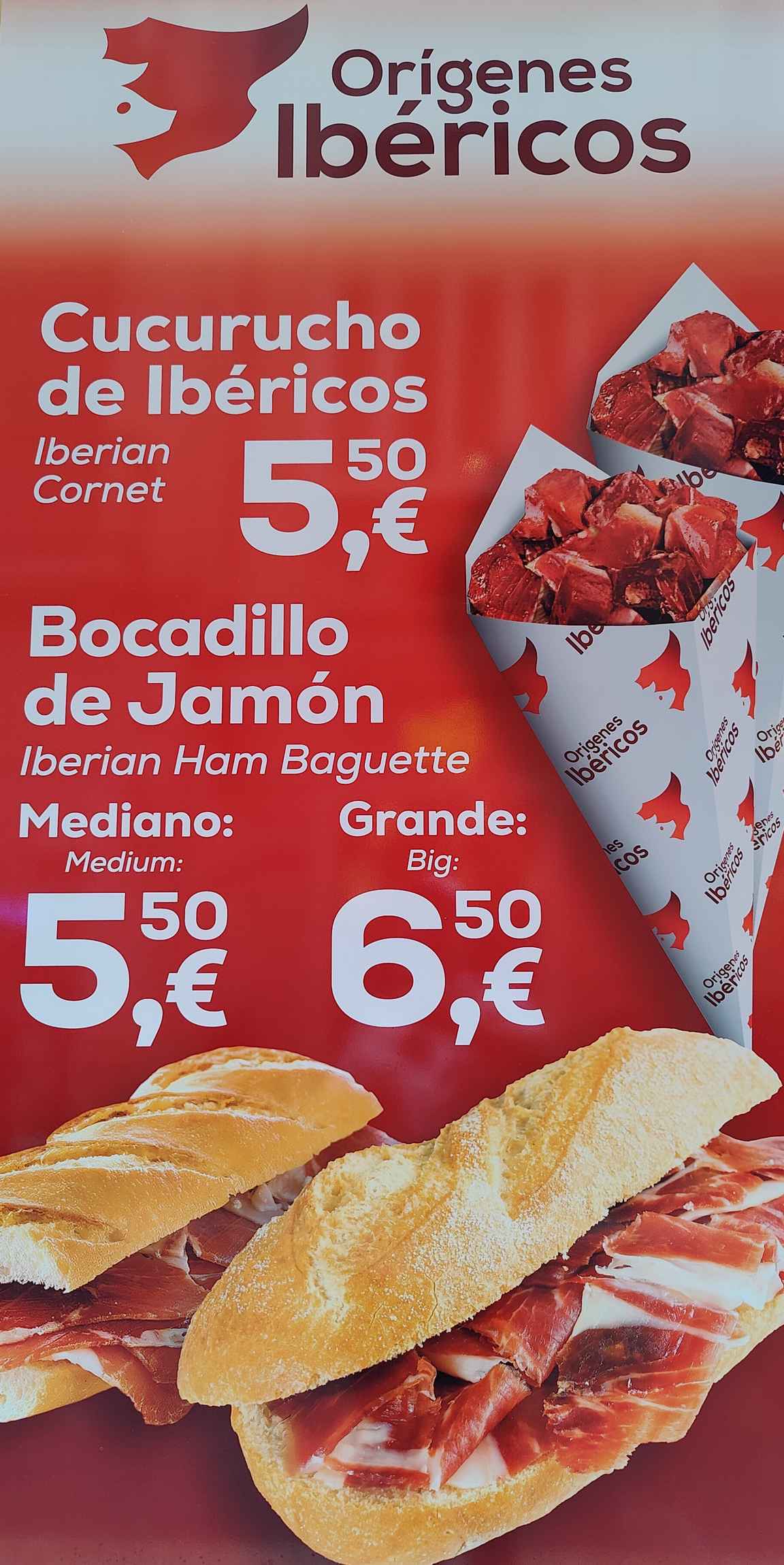 Iberiankinkku toimii Málagassa myös pikaruokana, vaikka andalusialaisille ruoka on pyhä asia.