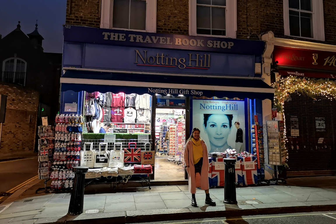 Notting Hill, kirjakaupat ja Lontoo on toimiva yhdistelmä.