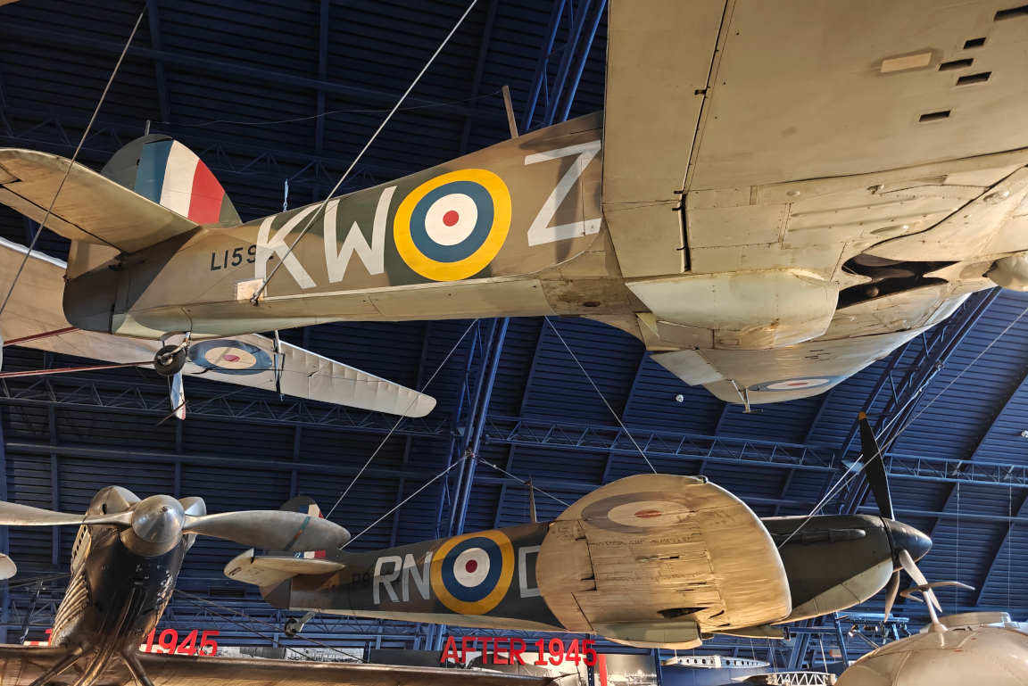 Varsinkin vanhat sotilaskoneet Science museumissa oli omia suosikkeja.